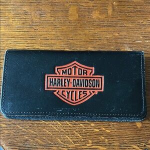 HARLEY-DAVIDSON Leather Checkbook Cover